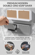 Modern double grid soap box